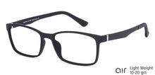 Load image into Gallery viewer, Black Rectangle Full Rim Unisex Eyeglasses by Lenskart Air Online-132695