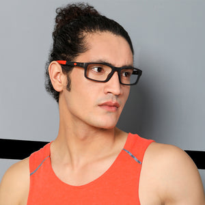 Grey Rectangle Full Rim Unisex Eyeglasses by Lenskart Air Online-134401