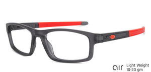 Grey Rectangle Full Rim Unisex Eyeglasses by Lenskart Air Online-134401
