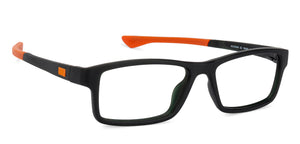 Black Rectangle Full Rim Unisex Eyeglasses by Lenskart Air Online-134405