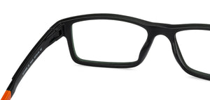 Black Rectangle Full Rim Unisex Eyeglasses by Lenskart Air Online-134405