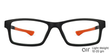 Load image into Gallery viewer, Black Rectangle Full Rim Unisex Eyeglasses by Lenskart Air Online-134405