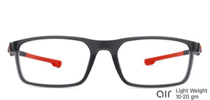 Grey Rectangle Full Rim Unisex Eyeglasses by Lenskart Air Online-134412