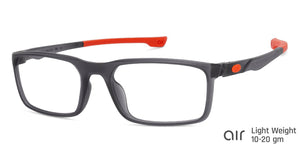 Grey Rectangle Full Rim Unisex Eyeglasses by Lenskart Air Online-134412