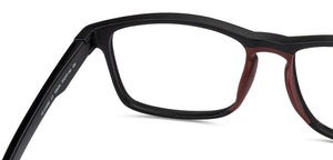 Black Rectangle Full Rim Unisex Eyeglasses by Lenskart Air Online-134414
