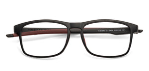 Black Rectangle Full Rim Unisex Eyeglasses by Lenskart Air Online-134414