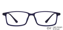 Load image into Gallery viewer, Blue Rectangle Full Rim Unisex Eyeglasses by Lenskart Air Online-134428