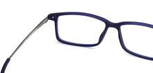 Load image into Gallery viewer, Blue Rectangle Full Rim Unisex Eyeglasses by Lenskart Air Online-134428