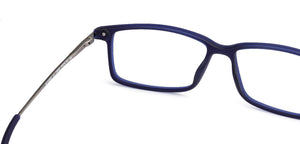 Blue Rectangle Full Rim Unisex Eyeglasses by Lenskart Air Online-134428