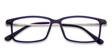Load image into Gallery viewer, Blue Rectangle Full Rim Unisex Eyeglasses by Lenskart Air Online-134428