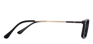 Black Rectangle Full Rim Unisex Eyeglasses by Lenskart Air Online-134430