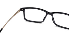 Load image into Gallery viewer, Black Rectangle Full Rim Unisex Eyeglasses by Lenskart Air Online-134430