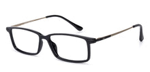 Load image into Gallery viewer, Black Rectangle Full Rim Unisex Eyeglasses by Lenskart Air Online-134430