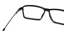 Load image into Gallery viewer, Black Rectangle Full Rim Unisex Eyeglasses by Lenskart Air Computer Glasses-138199