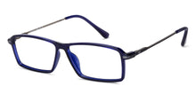 Load image into Gallery viewer, Blue Rectangle Full Rim Unisex Eyeglasses by Lenskart Air Computer Glasses-138212