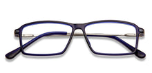 Load image into Gallery viewer, Blue Rectangle Full Rim Unisex Eyeglasses by Lenskart Air Computer Glasses-138212
