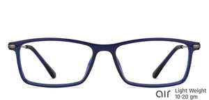 Blue Rectangle Full Rim Unisex Eyeglasses by Lenskart Air Computer Glasses-148088