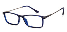 Load image into Gallery viewer, Blue Rectangle Full Rim Unisex Eyeglasses by Lenskart Air Computer Glasses-148088