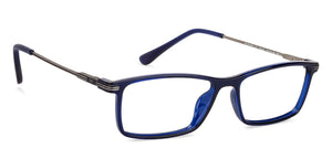 Blue Rectangle Full Rim Unisex Eyeglasses by Lenskart Air Computer Glasses-148088