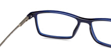 Load image into Gallery viewer, Blue Rectangle Full Rim Unisex Eyeglasses by Lenskart Air Computer Glasses-148088