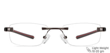 Load image into Gallery viewer, Grey Rectangle Rimless Unisex Eyeglasses by Lenskart Air Computer Glasses-148087