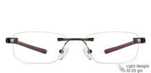Load image into Gallery viewer, Grey Rectangle Rimless Unisex Eyeglasses by Lenskart Air-134438