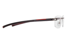 Load image into Gallery viewer, Grey Rectangle Rimless Unisex Eyeglasses by Lenskart Air-134438