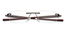 Load image into Gallery viewer, Grey Rectangle Rimless Unisex Eyeglasses by Lenskart Air-134438