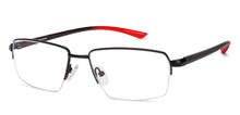 Load image into Gallery viewer, Black Rectangle Half Rim Unisex Eyeglasses by Lenskart Air Online-134440
