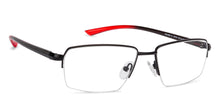 Load image into Gallery viewer, Black Rectangle Half Rim Unisex Eyeglasses by Lenskart Air Online-134440