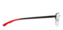 Load image into Gallery viewer, Black Rectangle Half Rim Unisex Eyeglasses by Lenskart Air Online-134440