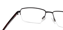 Load image into Gallery viewer, Black Rectangle Half Rim Unisex Eyeglasses by Lenskart Air Online-134440