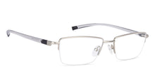 Load image into Gallery viewer, Grey Rectangle Half Rim Unisex Eyeglasses by Lenskart Air Online-134444