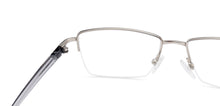 Load image into Gallery viewer, Grey Rectangle Half Rim Unisex Eyeglasses by Lenskart Air Online-134444