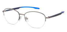 Load image into Gallery viewer, Grey Oval Half Rim Unisex Eyeglasses by Lenskart Air Online-134447
