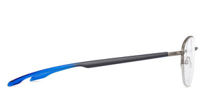 Grey Oval Half Rim Unisex Eyeglasses by Lenskart Air Online-134447
