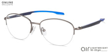 Load image into Gallery viewer, Grey Oval Half Rim Unisex Eyeglasses by Lenskart Air Online-134447