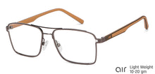 Load image into Gallery viewer, Grey Rectangle Full Rim Medium Unisex Eyeglasses by Lenskart Air-145745