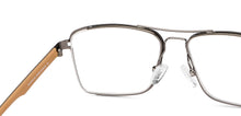 Load image into Gallery viewer, Grey Rectangle Full Rim Medium Unisex Eyeglasses by Lenskart Air-145745