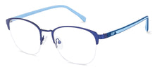 Load image into Gallery viewer, Blue Square Half Rim Unisex Eyeglasses by Lenskart Air LA-134387