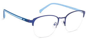Blue Square Half Rim Unisex Eyeglasses by Lenskart Air LA-134387