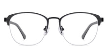 Load image into Gallery viewer, Black Square Half Rim Unisex Eyeglasses by Lenskart Air-145746