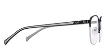 Load image into Gallery viewer, Black Square Half Rim Unisex Eyeglasses by Lenskart Air-145746