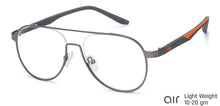 Load image into Gallery viewer, Grey Aviator Half Rim Unisex Eyeglasses by Lenskart Air Online-134391