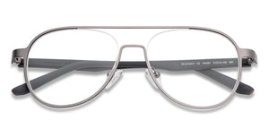 Grey Aviator Half Rim Unisex Eyeglasses by Lenskart Air Online-134391
