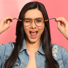 Load image into Gallery viewer, Grey Aviator Full Rim Unisex Eyeglasses by Lenskart Air Online-134394
