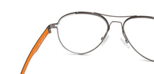 Load image into Gallery viewer, Grey Aviator Full Rim Unisex Eyeglasses by Lenskart Air Online-134394