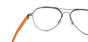 Grey Aviator Full Rim Unisex Eyeglasses by Lenskart Air Online-134394