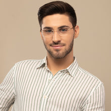 Load image into Gallery viewer, Gold Rectangle Rimless Wide Unisex Eyeglasses by Lenskart Air-145752