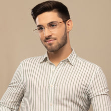 Load image into Gallery viewer, Gold Rectangle Rimless Wide Unisex Eyeglasses by Lenskart Air-145752